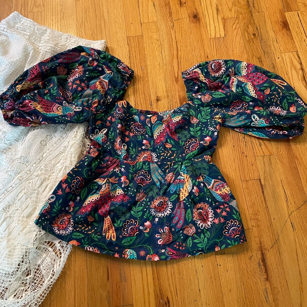 FARM Rio Multicolor Printed Blouse G000 - Picture 3 of 9